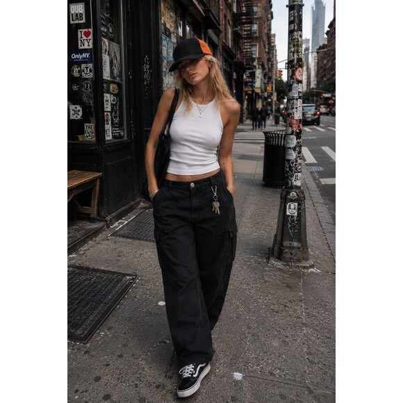 ONLY NY Trucker Adult Hat Black Orange Mesh Strapback Cap Skate Streetwear main image 11